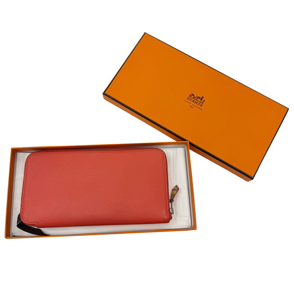 HERMÈS Azap Long Silk in Epson Rose Jaipur Q Stamp - Picture 13 of 13